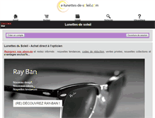 Tablet Screenshot of e-lunettes-de-soleil.com